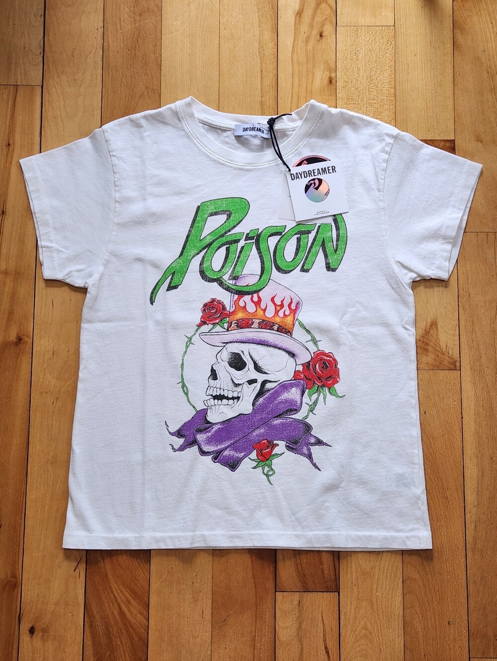 NWT Daydreamer Poison Joker Flush Tour Tee - S
